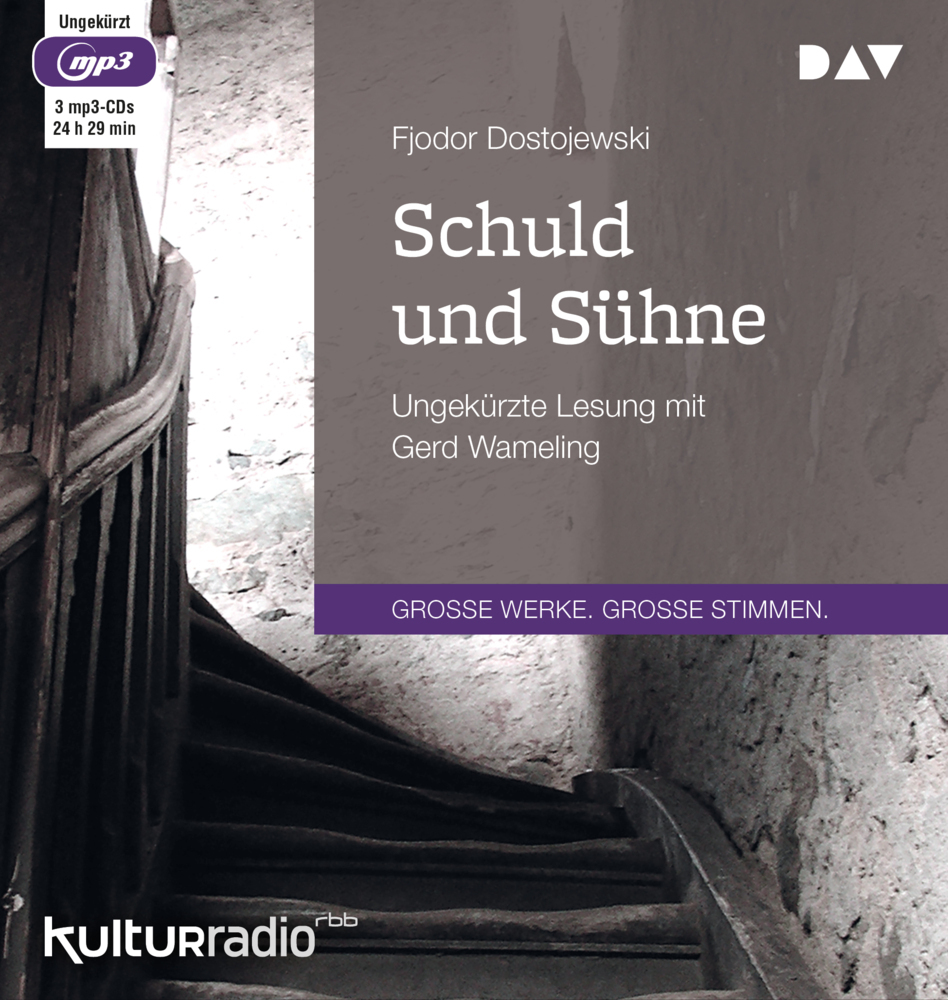 Schuld und Sühne, 3 Audio-CD, 3 MP3 main product photo