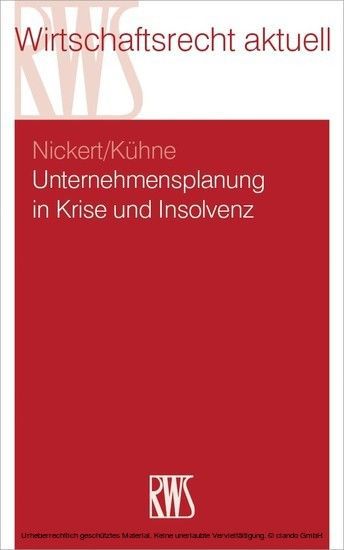 Unternehmensplanung in Krise und Insolvenz main product photo