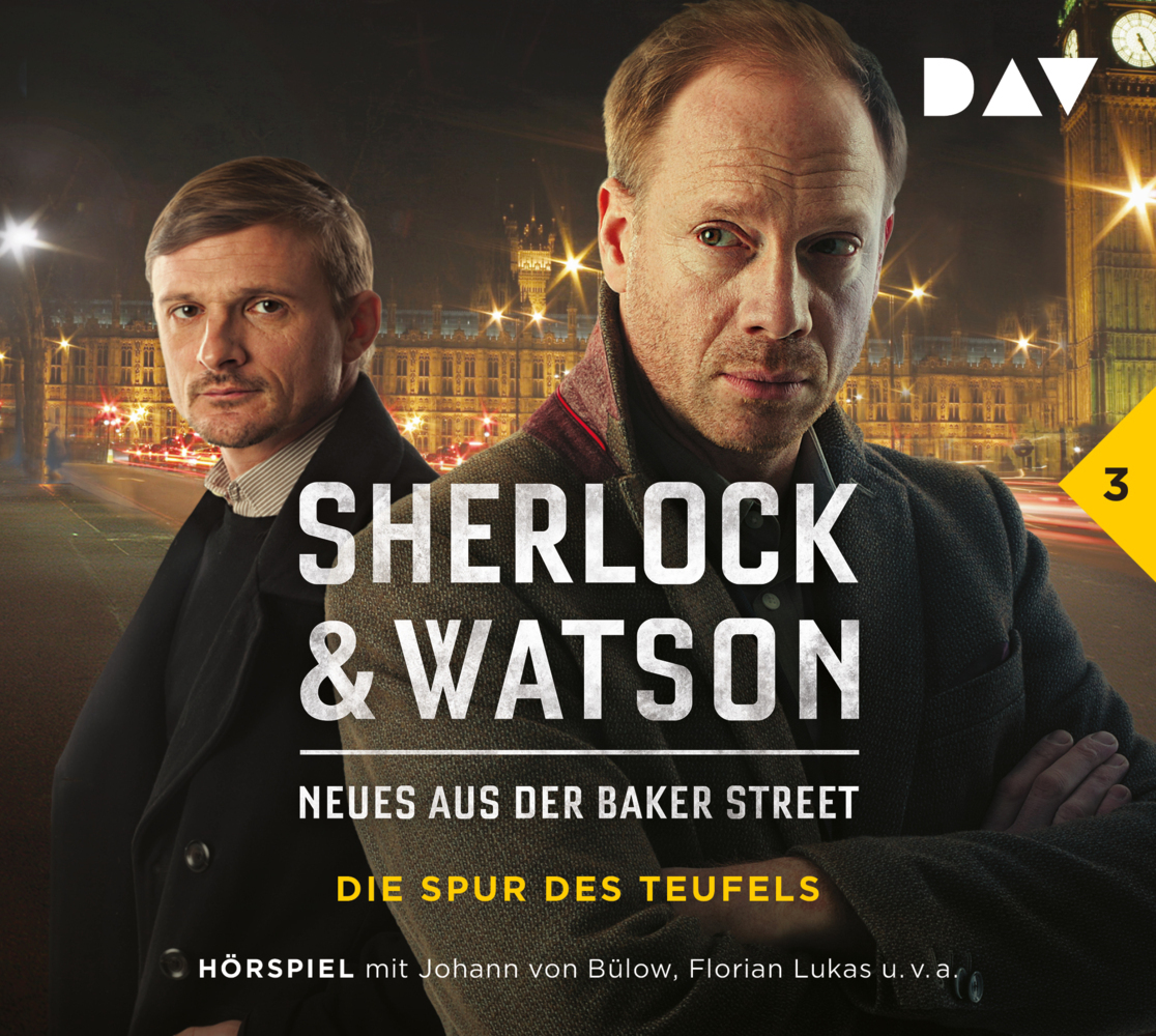 Sherlock & Watson - Neues aus der Baker Street: Die Spur des Teufels (Fall 3), 1 Audio-CD main product photo