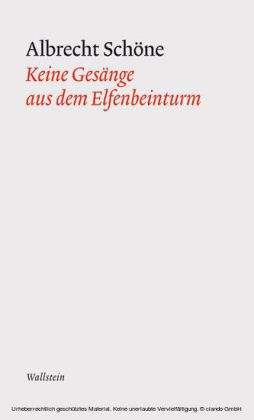 Keine Gesänge aus dem Elfenbeinturm