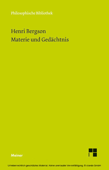 Materie und Gedächtnis main product photo