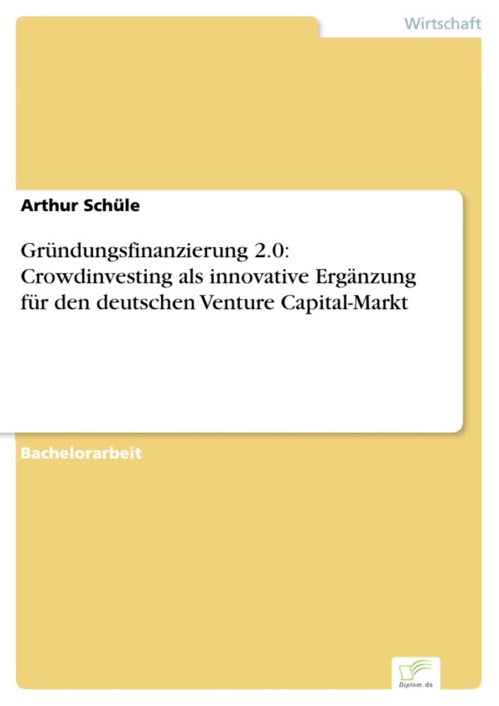 Gründungsfinanzierung 2.0: Crowdinvesting als innovative Ergänzung für den deutschen Venture Capital-Markt main product photo