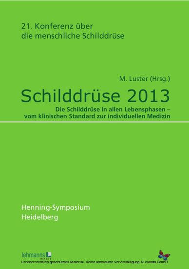 Schilddrüse 2013. Henning-Symposium main product photo