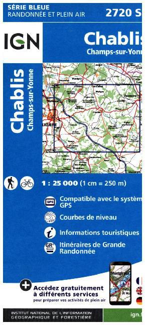IGN Karte, Carte de randonnée (et plein air) Chablis Champs main product photo