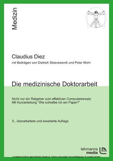 Die medizinische Doktorarbeit main product photo