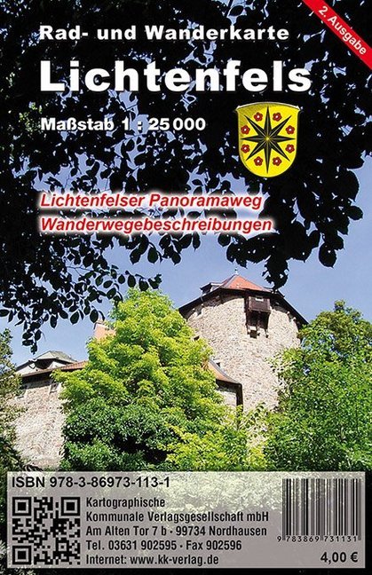 KKV Rad- und Wanderkarte Lichtenfels main product photo
