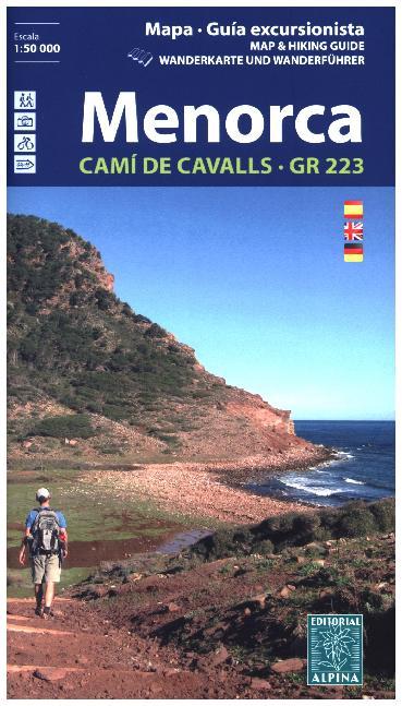 Menorca, Wanderkarte und Wanderführer. Menorca, Mapa - Guia excursionista. Menorca, Map & Hiking Guide. Menorca, Mapa - Guia excursionista. Menorca, Map & Hiking Guide main product photo