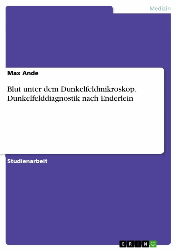 Blut unter dem Dunkelfeldmikroskop. Dunkelfelddiagnostik nach Enderlein main product photo