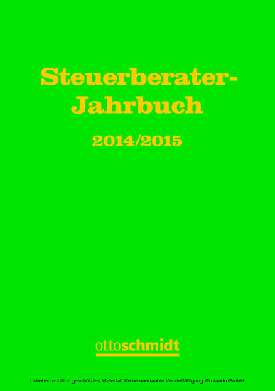 Steuerberater-Jahrbuch 2014/2015 main product photo