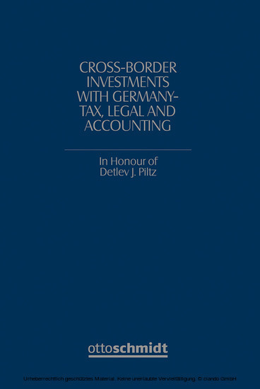 Cross-Border Investments with Germany - Tax, Legal and Accounting main product photo