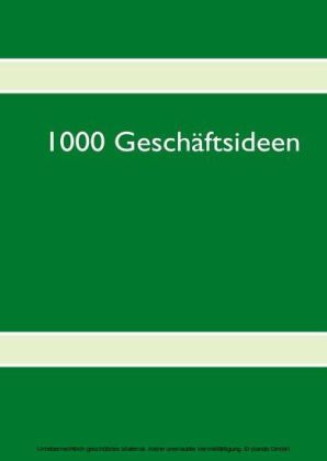 1000 Geschäftsideen