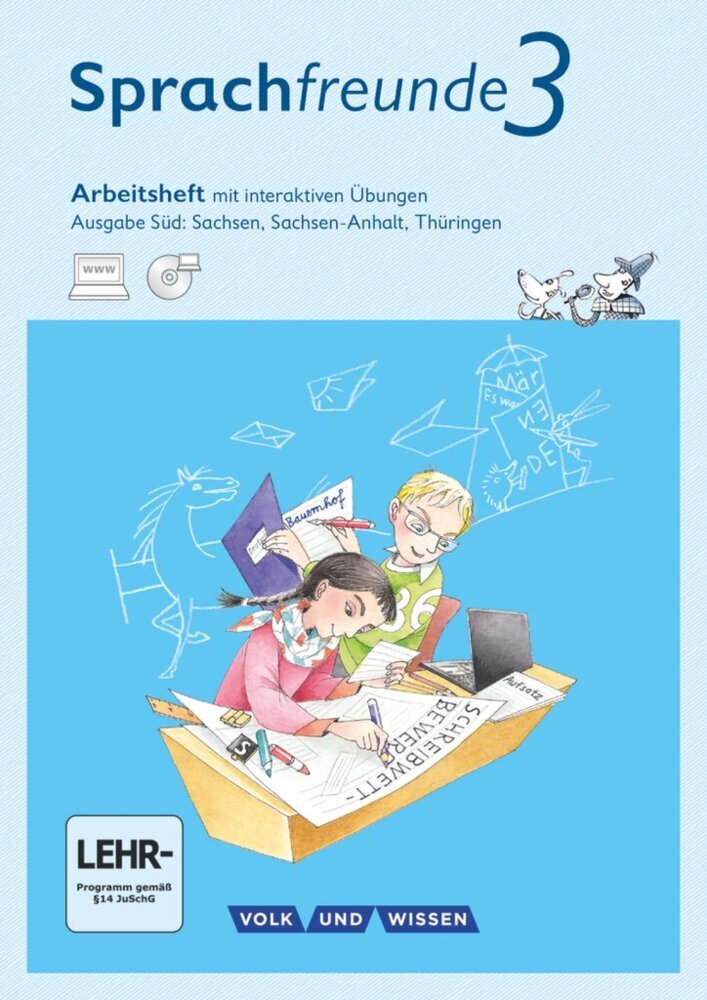 Sprachfreunde - Sprechen - Schreiben - Spielen - Ausgabe Süd (Sachsen, Sachsen-Anhalt, Thüringen) - Neubearbeitung 2015 - 3. Schuljahr main product photo