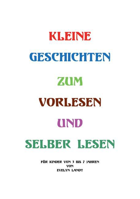 Kleine Geschichten zum Vorlesen oder selber lesen main product photo