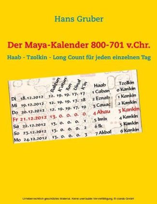 Der Maya-Kalender 800-701 v.Chr.
