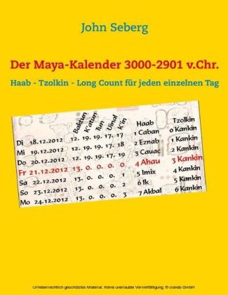 Der Maya-Kalender 3000-2901 v.Chr.