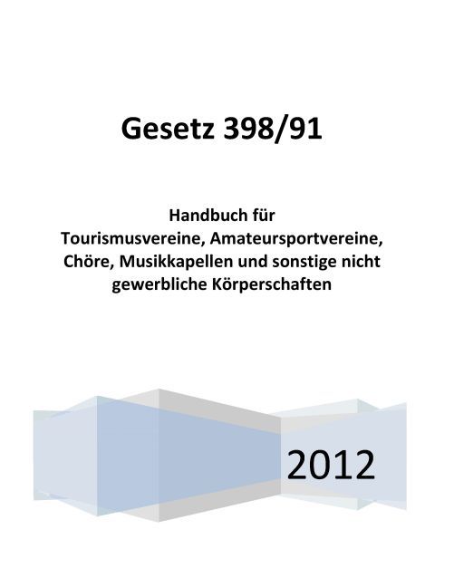 Gesetz 398/91 main product photo
