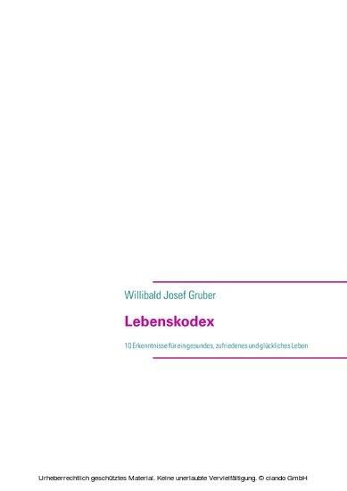 Lebenskodex main product photo