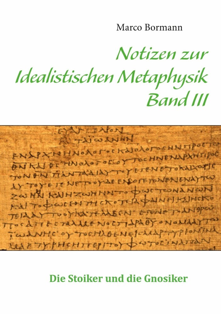 Notizen zur Idealistischen Metaphysik III main product photo
