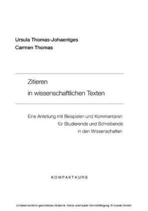 Zitieren in wissenschaftlichen Texten