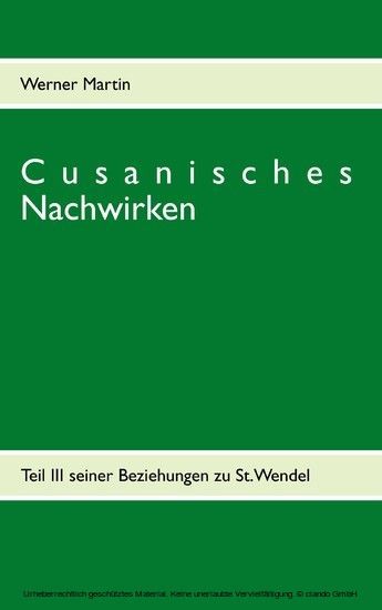 Cusanisches Nachwirken main product photo