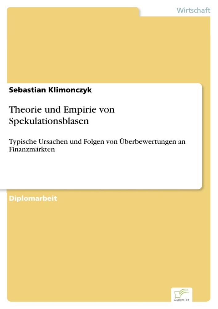 Theorie und Empirie von Spekulationsblasen main product photo