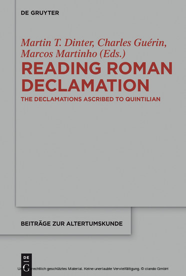Reading Roman Declamation main product photo