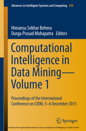 Computational Intelligence in Data Mining-Volume 1