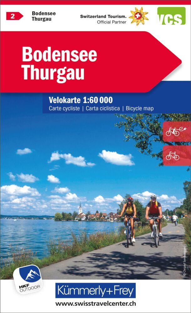 Kümmerly+Frey Velokarte 2 Bodensee, Thurgau 1:60.000 main product photo