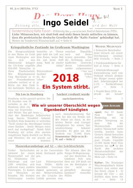2018 Ein System stirbt main product photo