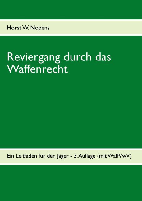 Reviergang durch das Waffenrecht main product photo