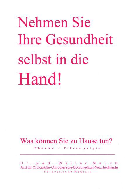 Nehmen Sie Ihre Gesundheit selbst in die Hand! main product photo