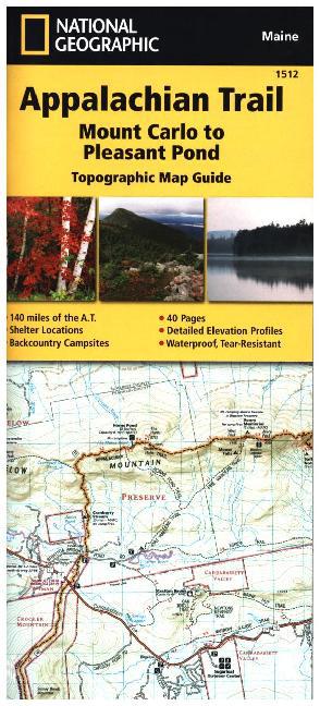 National Geographic Adventure Travel Map Mount Carlo to Pleasant Pond main product photo