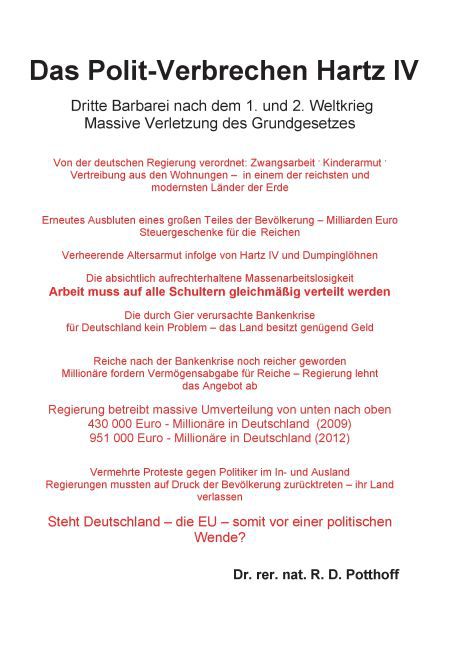 Das Polit-Verbrechen Hartz IV main product photo