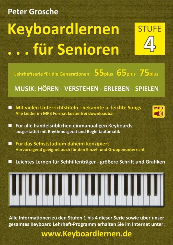 Keyboardlernen für Senioren (Stufe 4) main product photo