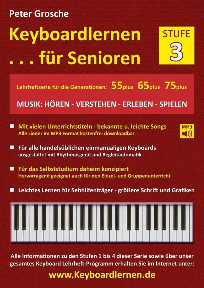 Keyboardlernen für Senioren (Stufe 3) main product photo
