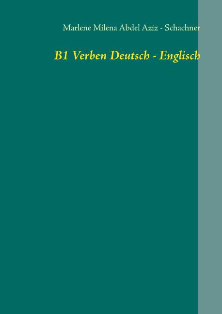 B1 Verben Deutsch - Englisch main product photo