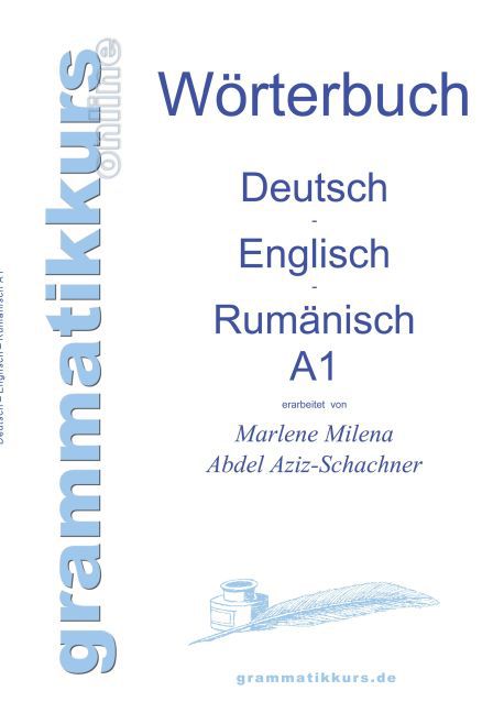 Wörterbuch Deutsch - Englisch - Rumänisch A1 main product photo