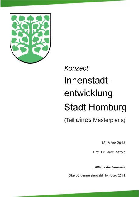 Konzept Innenstadtentwicklung Stadt Homburg main product photo