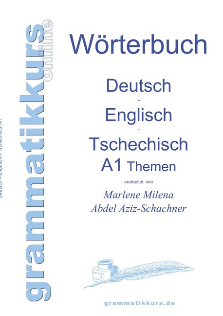 Wörterbuch Deutsch - Englisch - Tschechisch Themen A1 main product photo