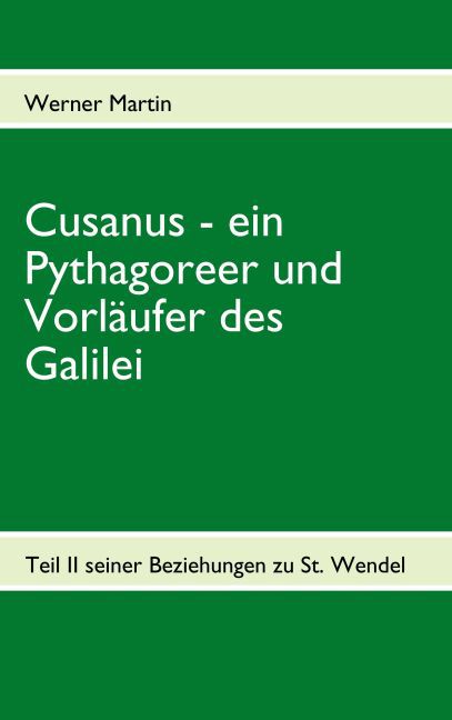 Cusanus - ein Pythagoreer und Vorläufer des Galilei main product photo