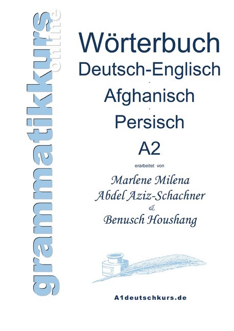 Wörterbuch Deutsch-Englisch-Afghanisch-Persisch Niveau A2 main product photo