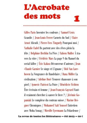 L'Acrobate des mots n°1 - Eté 2013