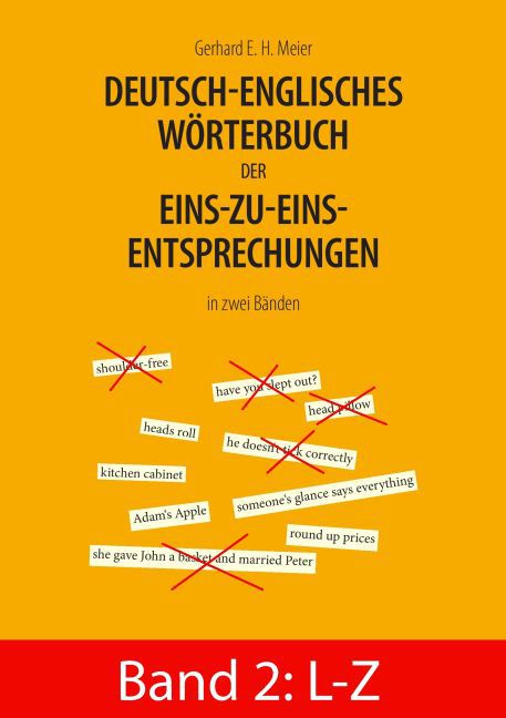 Deutsch-englisches Wörterbuch der Eins-zu-eins-Entsprechungen in zwei Bänden main product photo