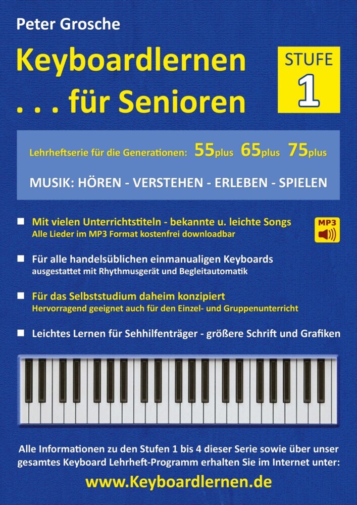 Keyboardlernen für Senioren (Stufe 1) main product photo