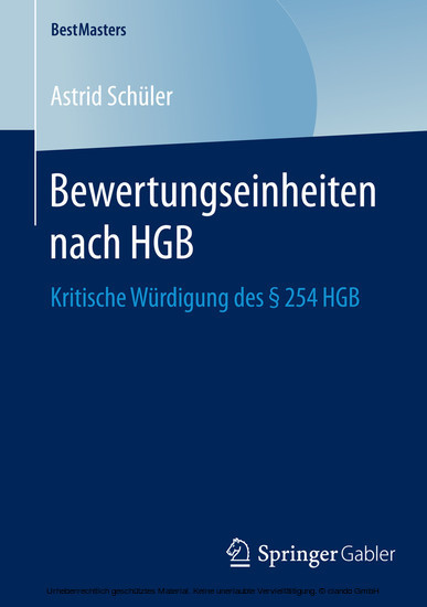 Bewertungseinheiten nach HGB main product photo