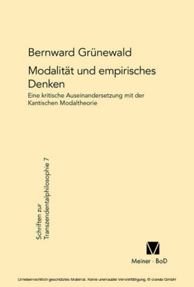 Modalität und empirisches Denken