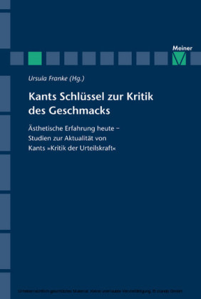 Kants Schlüssel zur Kritik des Geschmacks