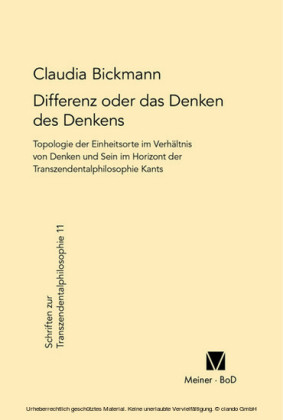 Differenz oder das Denken des Denkens