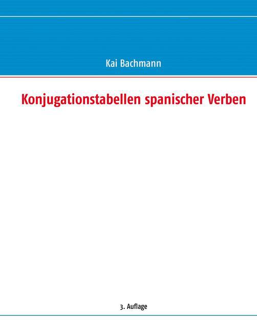 Konjugationstabellen spanischer Verben main product photo