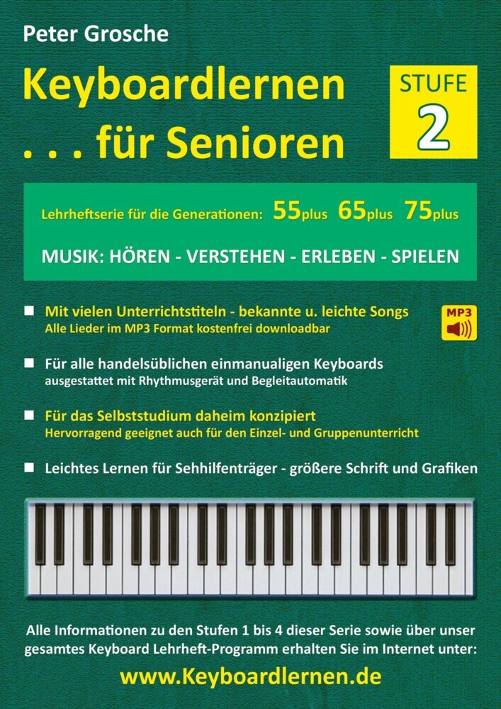 Keyboardlernen für Senioren (Stufe 2) main product photo
